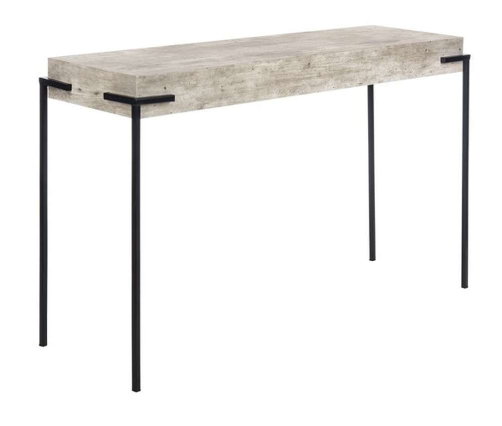 Safavieh - Eli Rectangle Console Table - Light Grey - Black - CNS4200A veiw 3