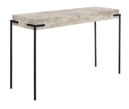 Safavieh - Eli Rectangle Console Table - Light Grey - Black - CNS4200A veiw 3