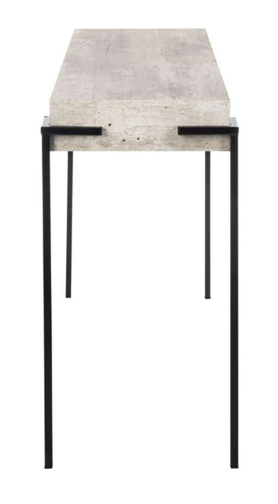 Safavieh - Eli Rectangle Console Table - Light Grey - Black - CNS4200A veiw 4