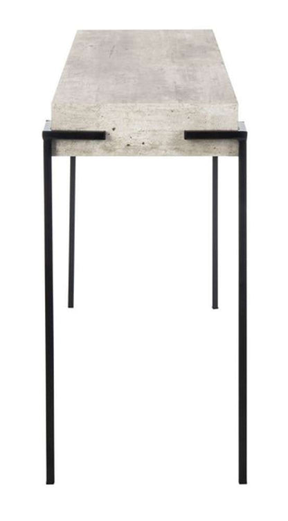 Safavieh - Eli Rectangle Console Table - Light Grey - Black - CNS4200A veiw 4