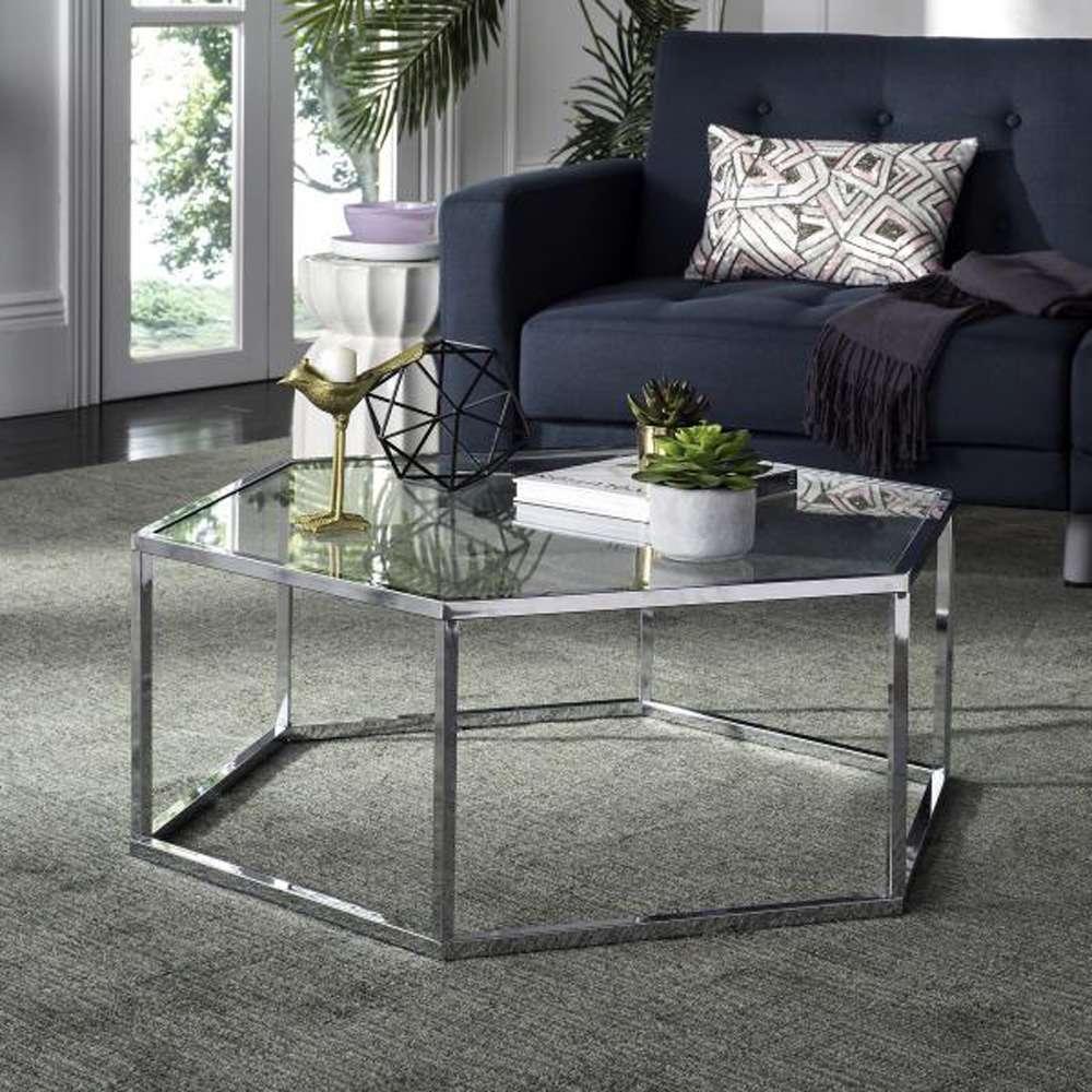 Safavieh - Eliana Coffee Table - Chrome - MMT6003A veiw 2