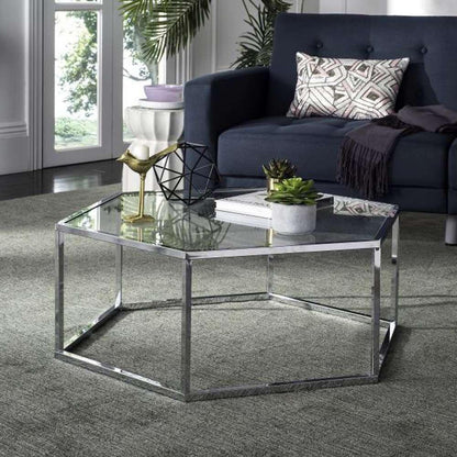Safavieh - Eliana Coffee Table - Chrome - MMT6003A veiw 2