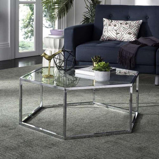Safavieh - Eliana Coffee Table - Chrome - MMT6003A veiw 2