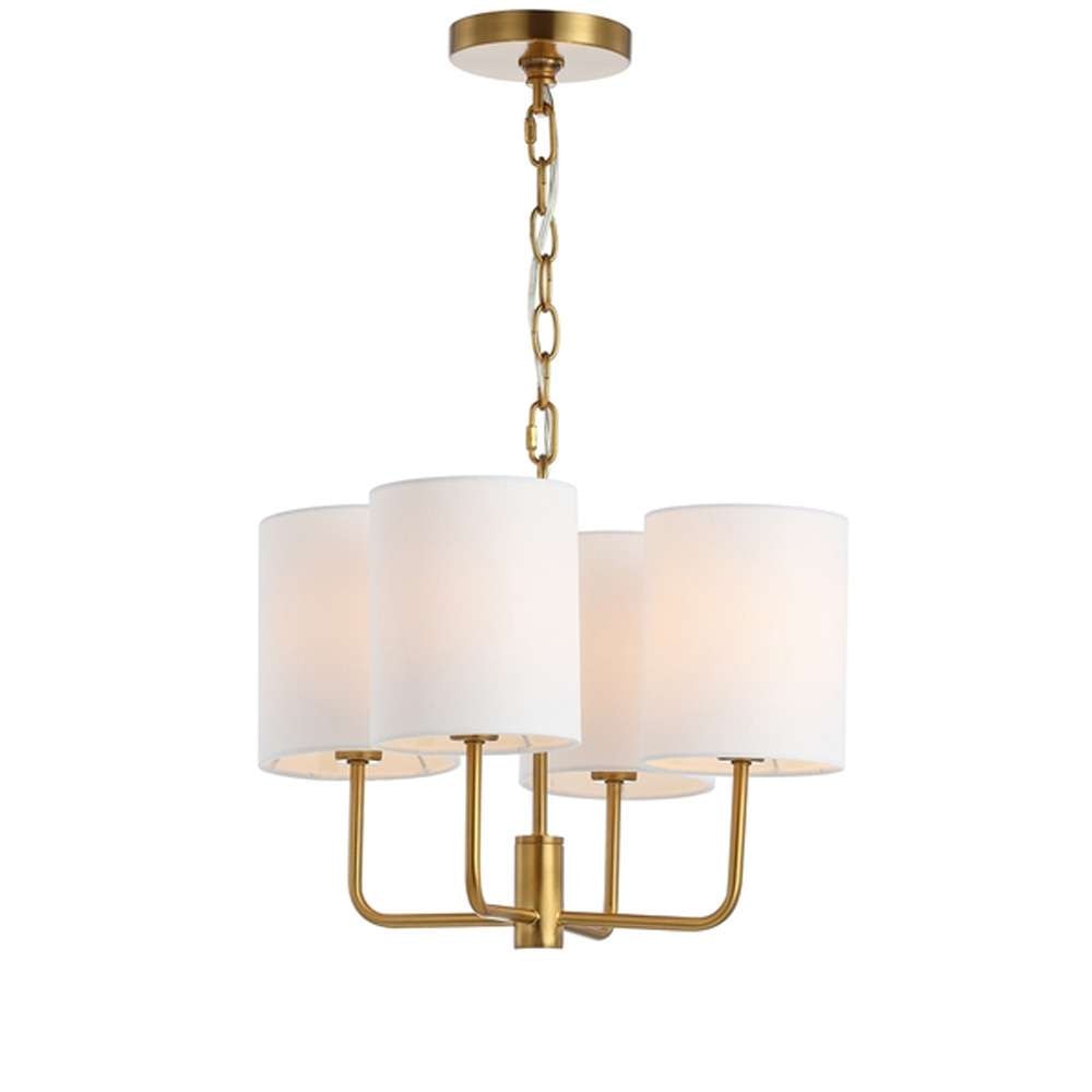 Safavieh - Elias 4Lt 15.5in Chandelier - Brass - CHA4009A veiw 2