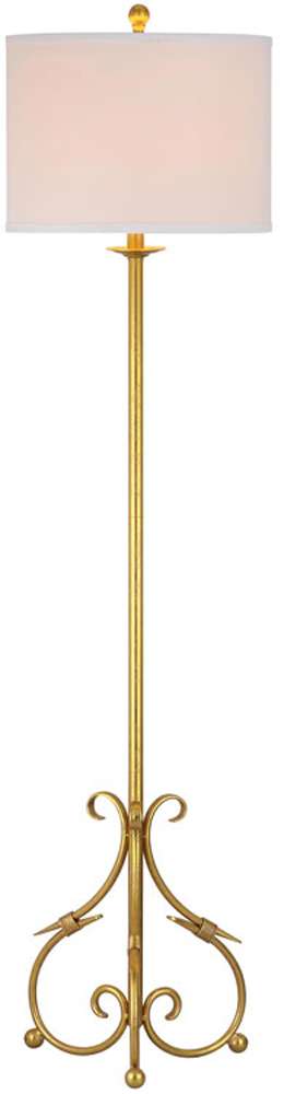 Safavieh - Elisa Baroque Floor Lamp - Gold - LIT4346A veiw 1