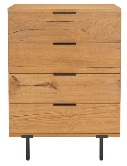 Safavieh - Couture - Elizabella 4 Drawer Wood Chest - Oak - Black - SFV5301A veiw 1
