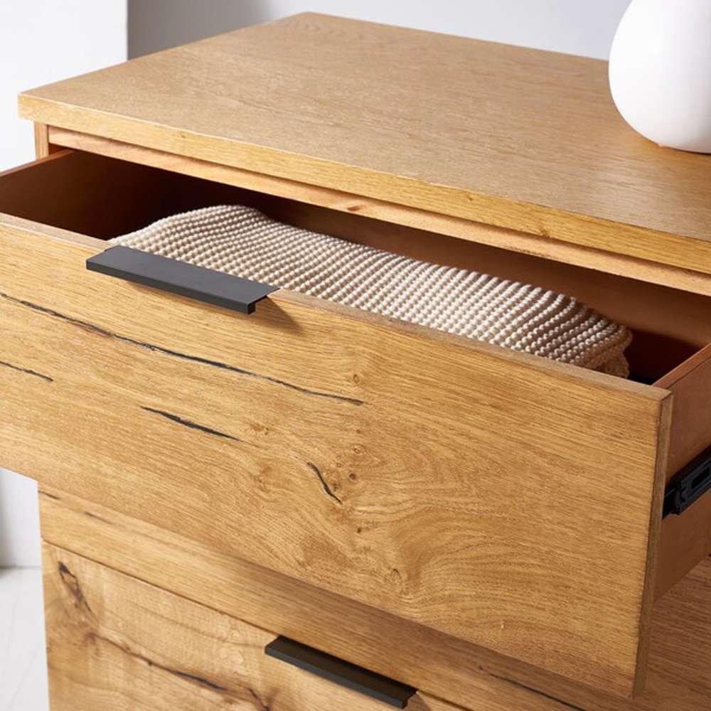 Safavieh - Couture - Elizabella 4 Drawer Wood Chest - Oak - Black - SFV5301A veiw 2