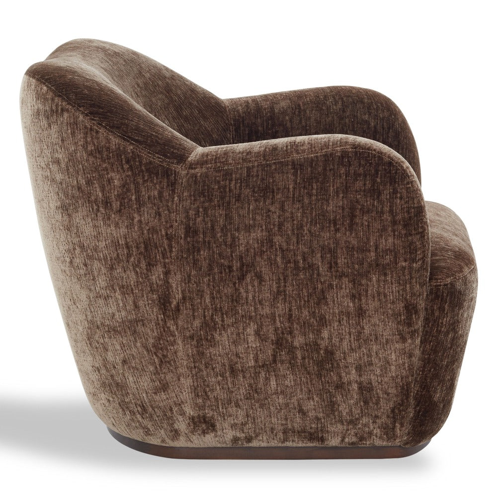 Safavieh - Elizandra Chenille Swivel Chair / Brown - SFV5152A view 3