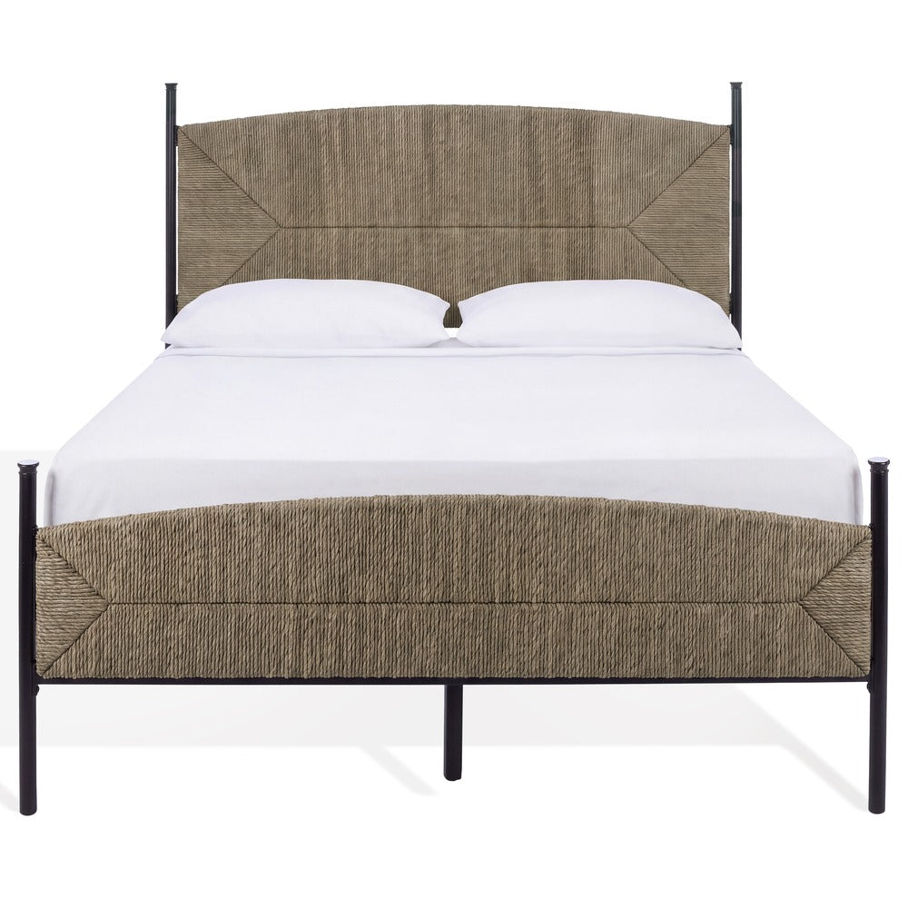 Safavieh - Ellabelle Seagrass Queen Bed / Black / Natural - SFV1330A-Q-2BX view 1