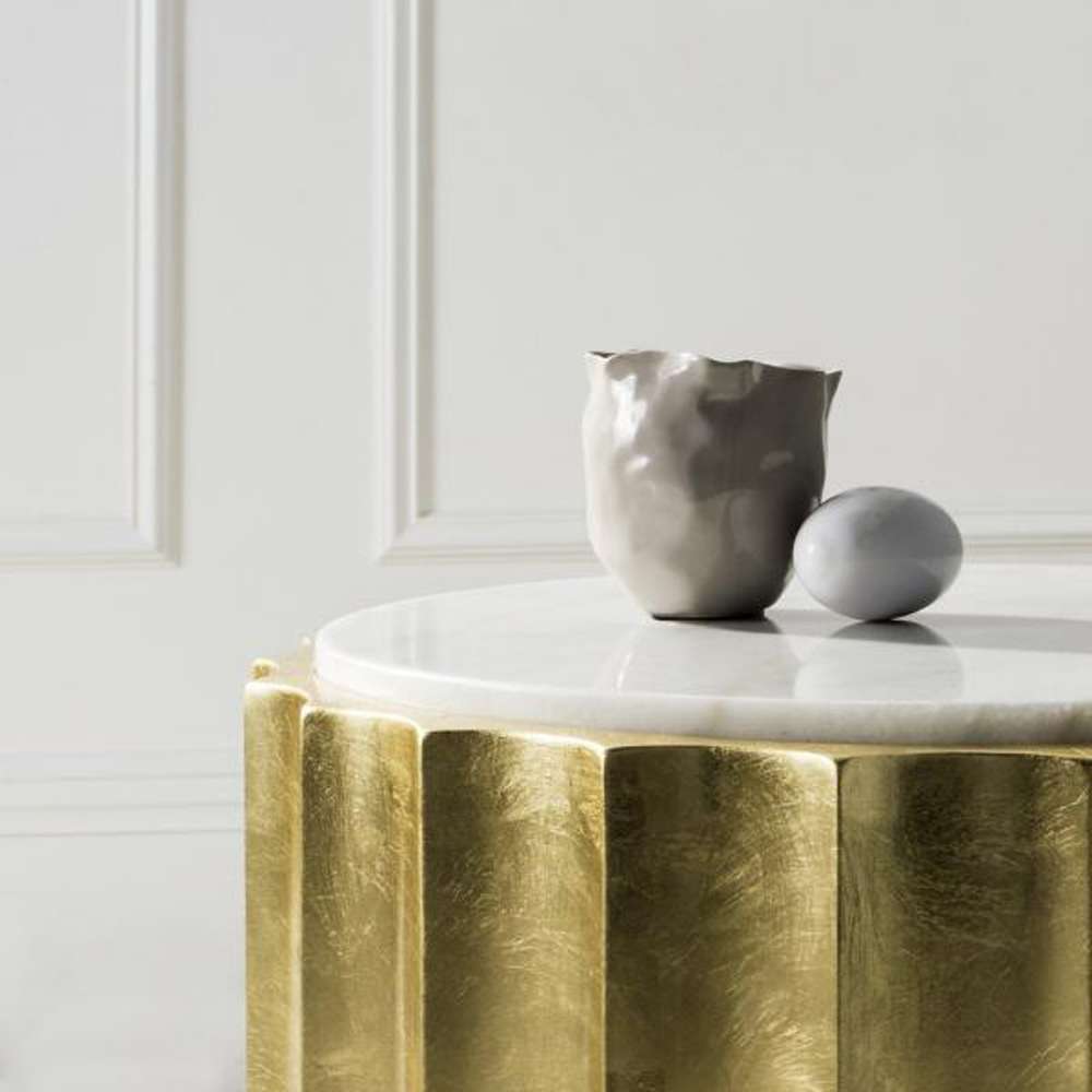 Safavieh - Couture - Elodie Gold Side Table - Gold - SFV3540A veiw 2
