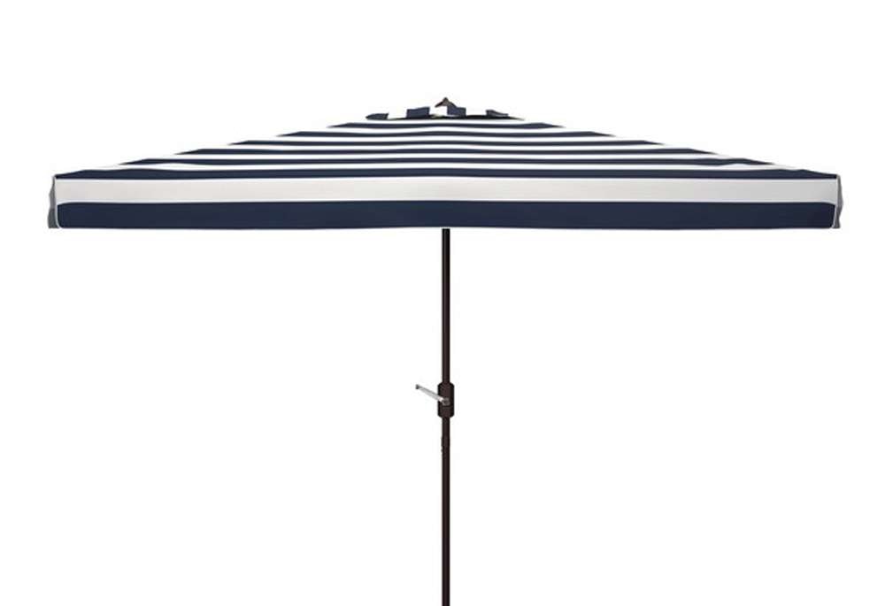 Safavieh - Elsa 6.5X10 Rect Umbrella - Black - White - PAT8303A veiw 1