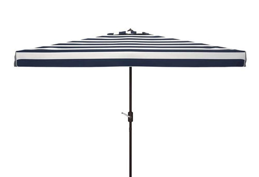 Safavieh - Elsa 6.5X10 Rect Umbrella - Black - White - PAT8303A veiw 1
