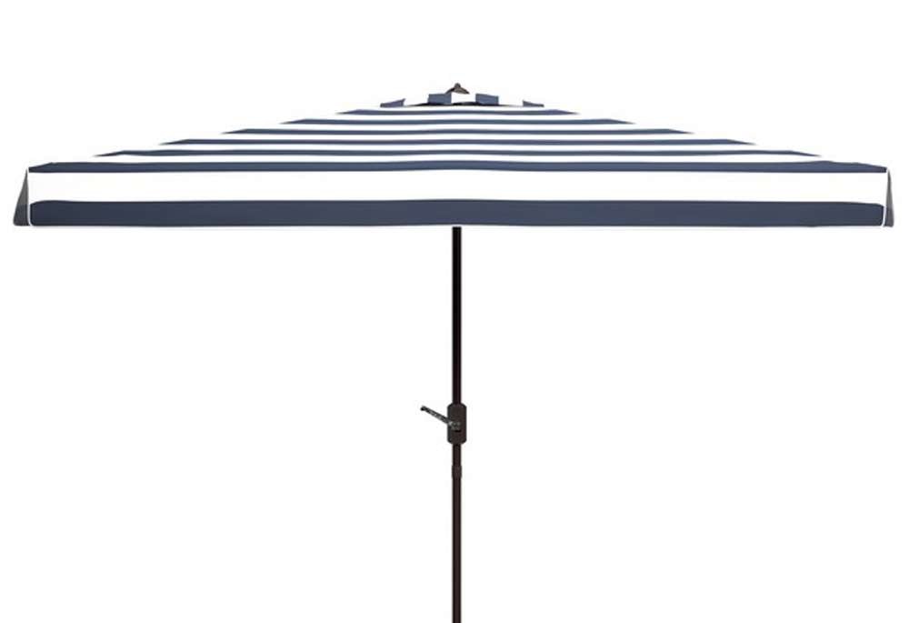 Safavieh - Elsa 6.5X10 Rect Umbrella - Navy - White - PAT8303B veiw 1