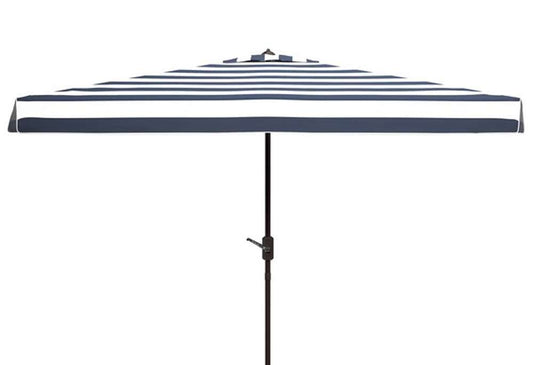 Safavieh - Elsa 6.5X10 Rect Umbrella - Navy - White - PAT8303B veiw 1