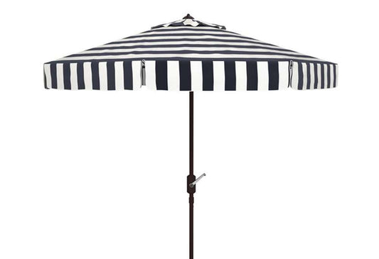 Safavieh - Elsa Fashion Line 11Ft Umbrell - Black - White - PAT8103A veiw 1