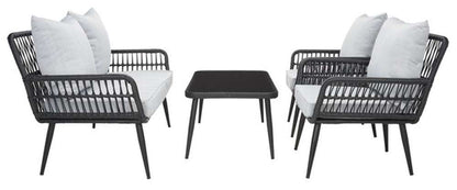 Safavieh - Elsbeth 4Pc Living Set - Black - Grey - PAT9029A veiw 3