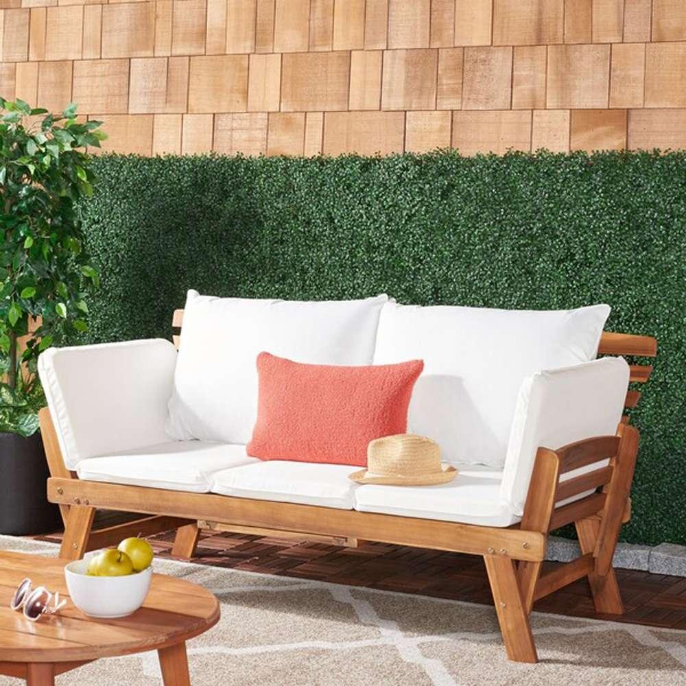 Safavieh - Emely Outdoor Daybed - Natural - Beige - PAT7300A veiw 2