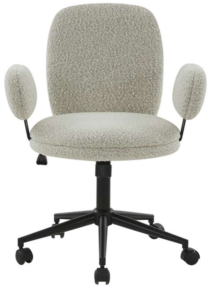 Safavieh - Couture - Emeril Adjustable Desk Chair - Light Grey - Black - SFV5056B veiw 1