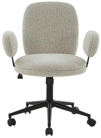 Safavieh - Couture - Emeril Adjustable Desk Chair - Light Grey - Black - SFV5056B veiw 1