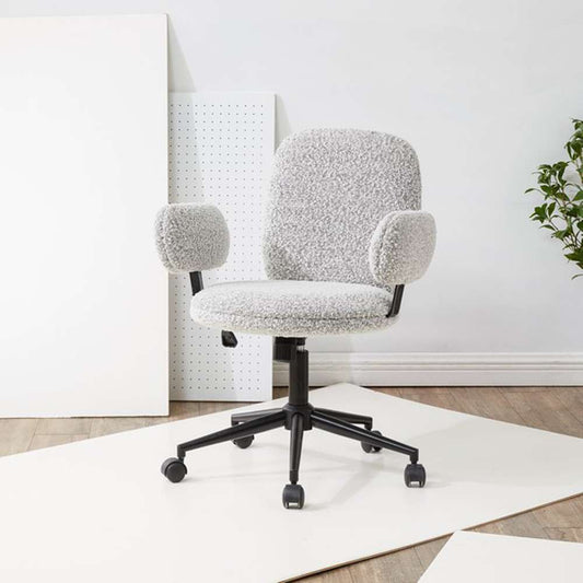 Safavieh - Couture - Emeril Adjustable Desk Chair - White - Black - SFV5056A veiw 2