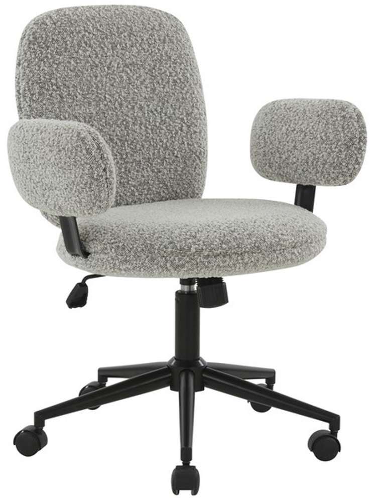 Safavieh - Couture - Emeril Adjustable Desk Chair - White - Black - SFV5056A veiw 3