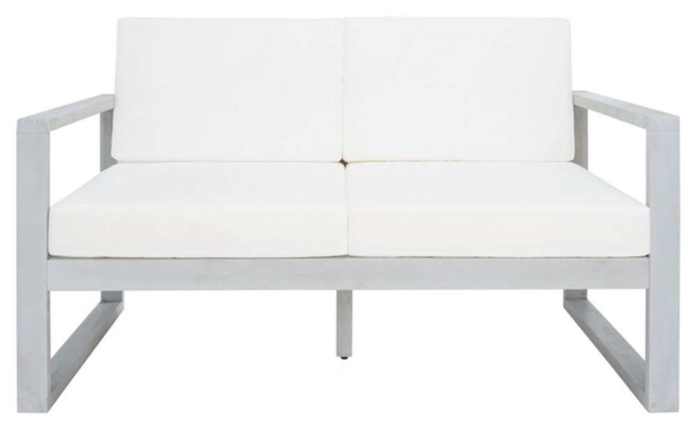 Safavieh - Emiko Outdoor Bench - Grey - Beige - PAT7302B veiw 1