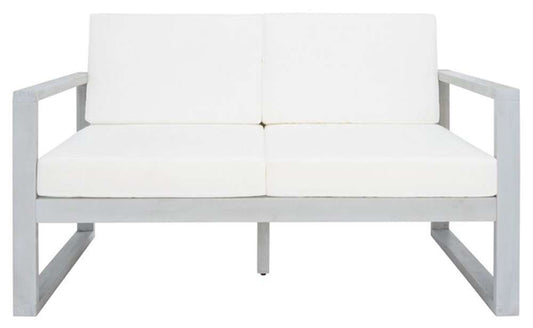 Safavieh - Emiko Outdoor Bench - Grey - Beige - PAT7302B veiw 1