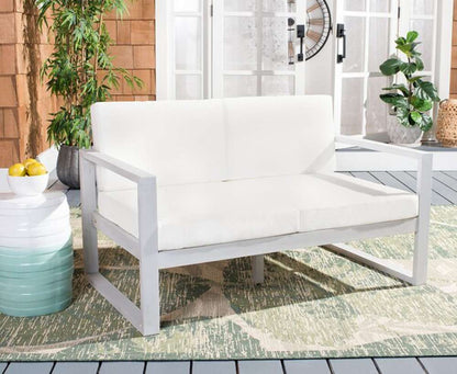 Safavieh - Emiko Outdoor Bench - Grey - Beige - PAT7302B veiw 3