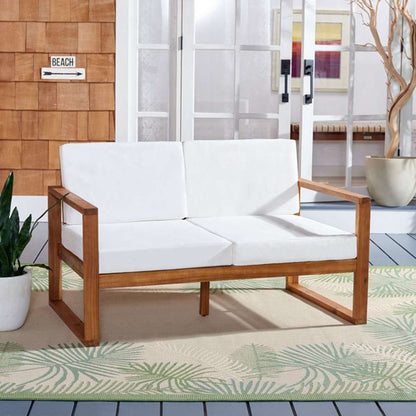 Safavieh - Emiko Outdoor Bench - Natural - Beige - PAT7302A veiw 2