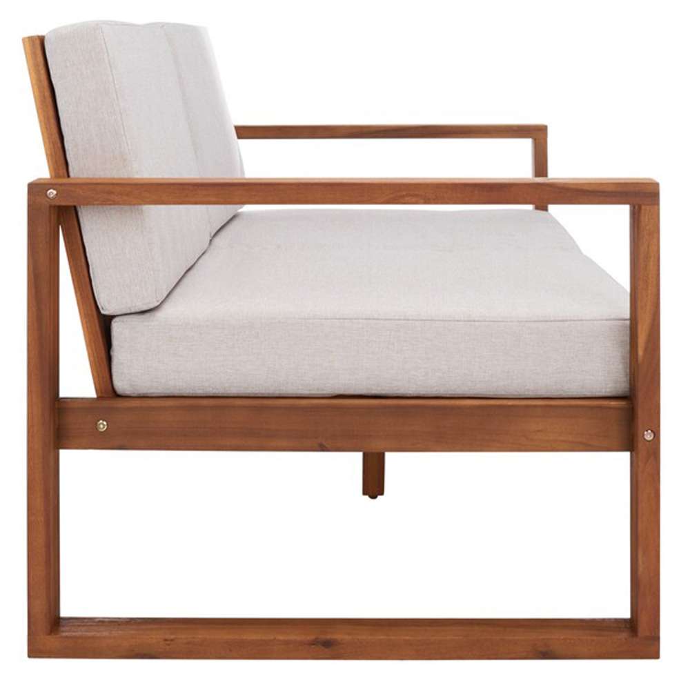 Safavieh - Emiko Outdoor Bench - Natural - Light Grey - PAT7302E veiw 4