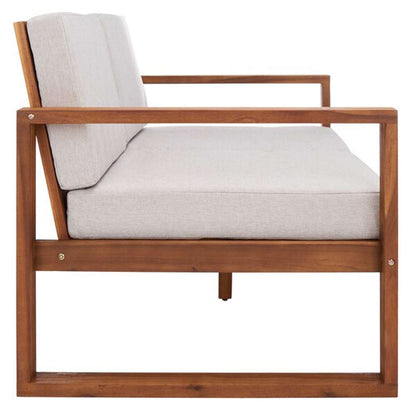 Safavieh - Emiko Outdoor Bench - Natural - Light Grey - PAT7302E veiw 4