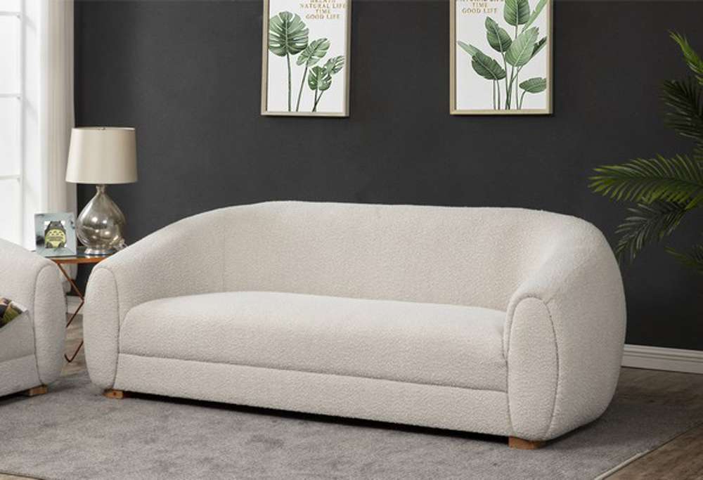 Safavieh - Couture - Emiliana Boucle Sofa - Ivory - SFV4768A veiw 2