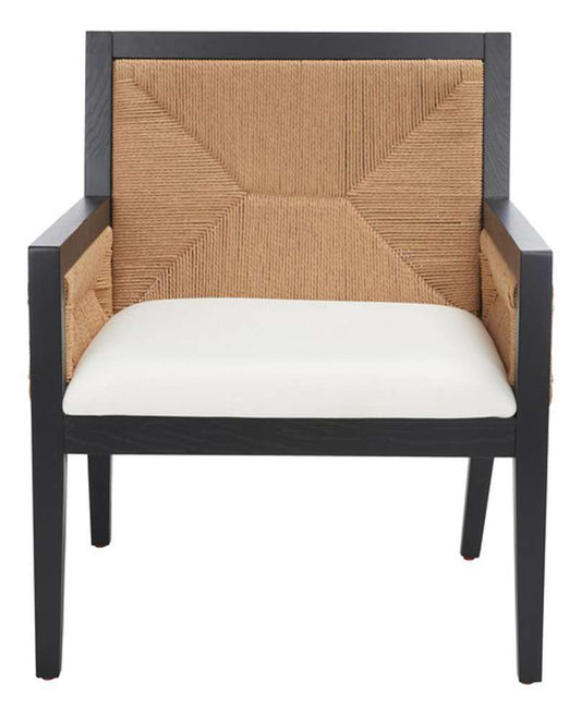 Safavieh - Couture - Emilio Woven Accent Chair - Black - Natural - SFV4124A veiw 1