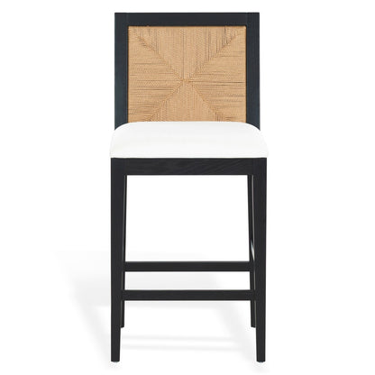 Safavieh - Emilio Woven Counter Stool / Black / Natural - SFV4285A view 1