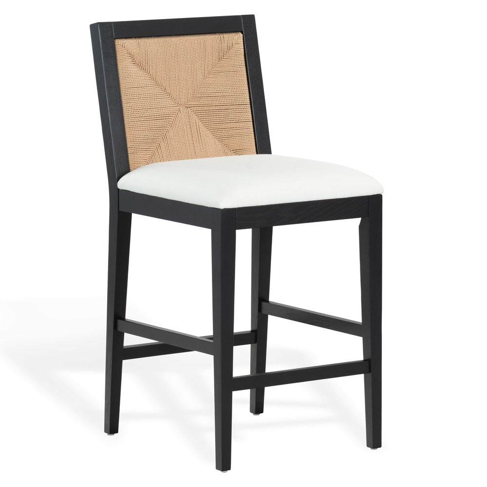 Safavieh - Emilio Woven Counter Stool / Black / Natural - SFV4285A view 3