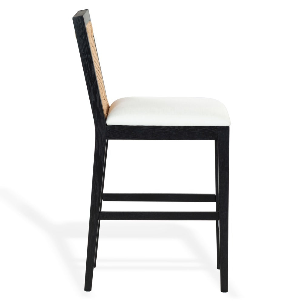 Safavieh - Emilio Woven Counter Stool / Black / Natural - SFV4285A view 4