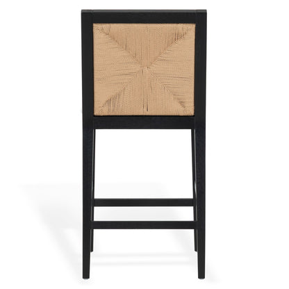 Safavieh - Emilio Woven Counter Stool / Black / Natural - SFV4285A view 5