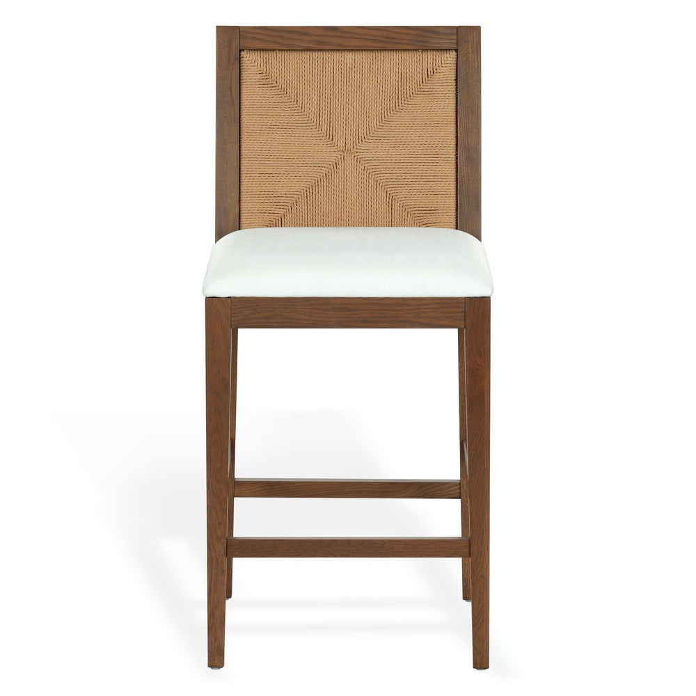 Safavieh - Emilio Woven Counter Stool / Walnut / Natural - SFV4285B view 1