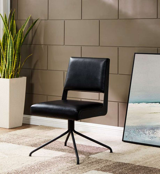 Safavieh - Couture - Emmeline Swivel Office Chair - Black - SFV4758C veiw 2