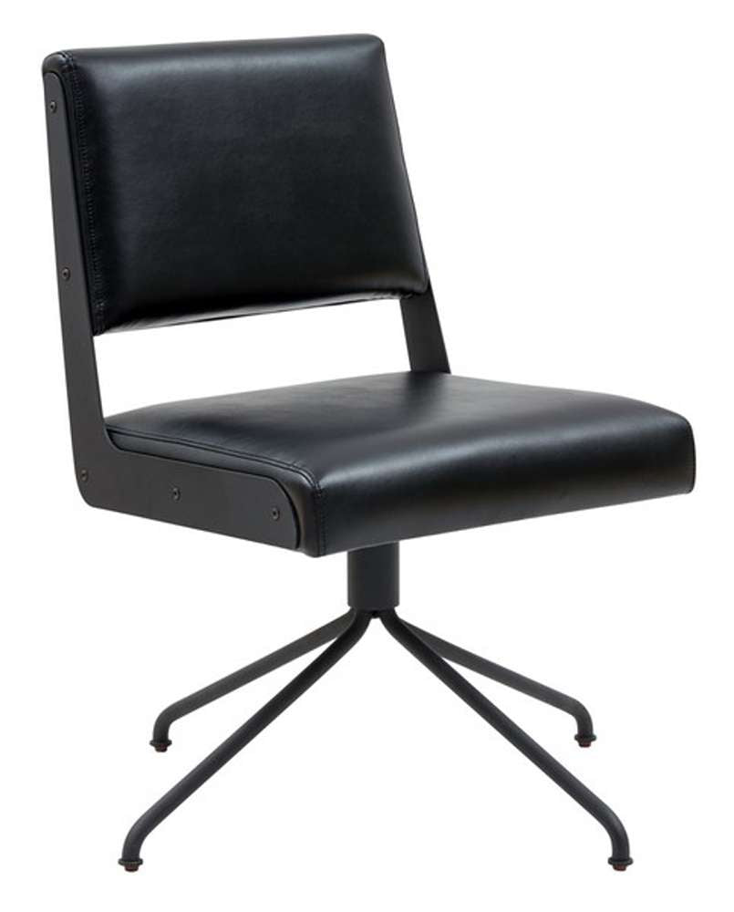 Safavieh - Couture - Emmeline Swivel Office Chair - Black - SFV4758C veiw 3