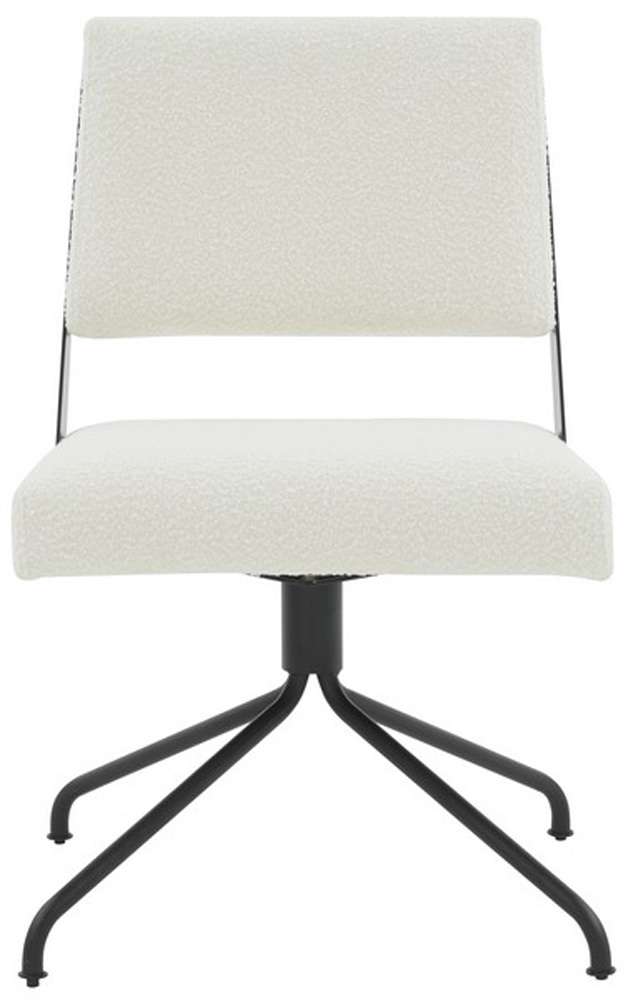 Safavieh - Couture - Emmeline Swivel Office Chair - Ivory - Black - SFV4758H veiw 1