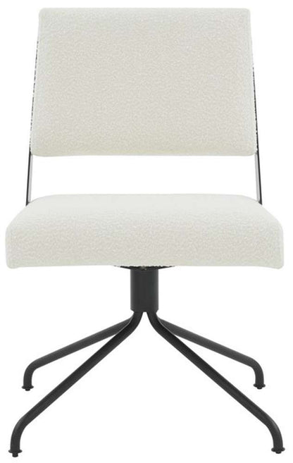 Safavieh - Couture - Emmeline Swivel Office Chair - Ivory - Black - SFV4758H veiw 1