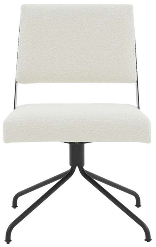 Safavieh - Couture - Emmeline Swivel Office Chair - Ivory - Black - SFV4758H veiw 1