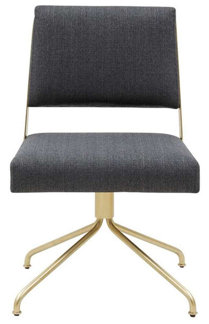 Safavieh - Couture - Emmeline Swivel Office Chair - Slate Grey - Gold - SFV4758B veiw 1