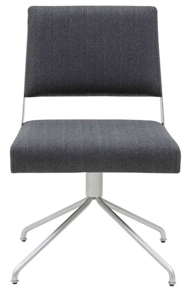 Safavieh - Couture - Emmeline Swivel Office Chair - Slate Grey - Silver - SFV4758F veiw 1