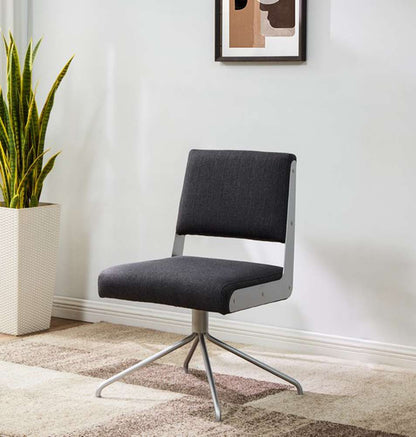 Safavieh - Couture - Emmeline Swivel Office Chair - Slate Grey - Silver - SFV4758F veiw 2