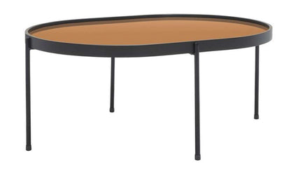 Safavieh - Emmerich Mirrored Coffee Table - Rose Gold - Black - COF4218A veiw 3