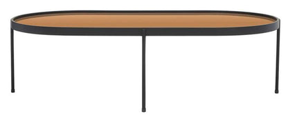 Safavieh - Emmerick Mirrored Coffee Table - Rose Gold - Black - COF4219A veiw 1