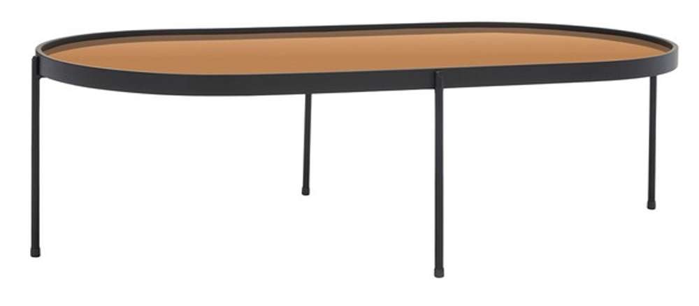 Safavieh - Emmerick Mirrored Coffee Table - Rose Gold - Black - COF4219A veiw 3
