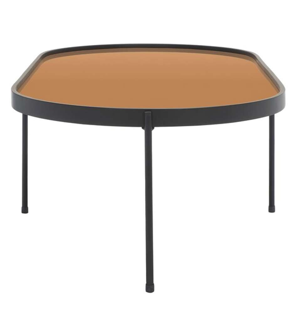 Safavieh - Emmerick Mirrored Coffee Table - Rose Gold - Black - COF4219A veiw 4